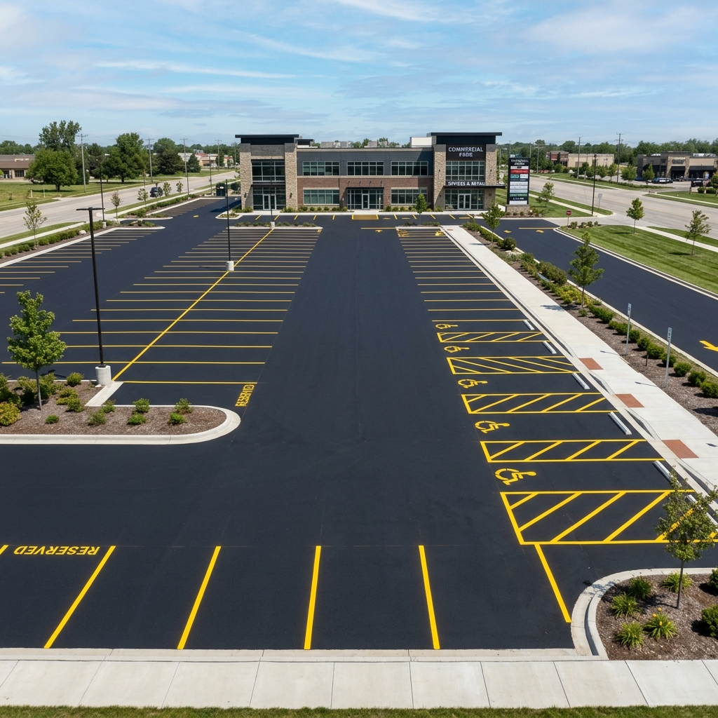 New asphalt installation in Plantation